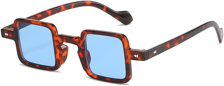 

Ретро маленькие солнцезащитные очки для женщин, прозрачные линзы конфетного цвета, модные мужские солнцезащитные очки с градиентным покрытием, защита от УФ-излучения UV400, леопардовый синий, одна пара TYUVIVO, Leopard Blue