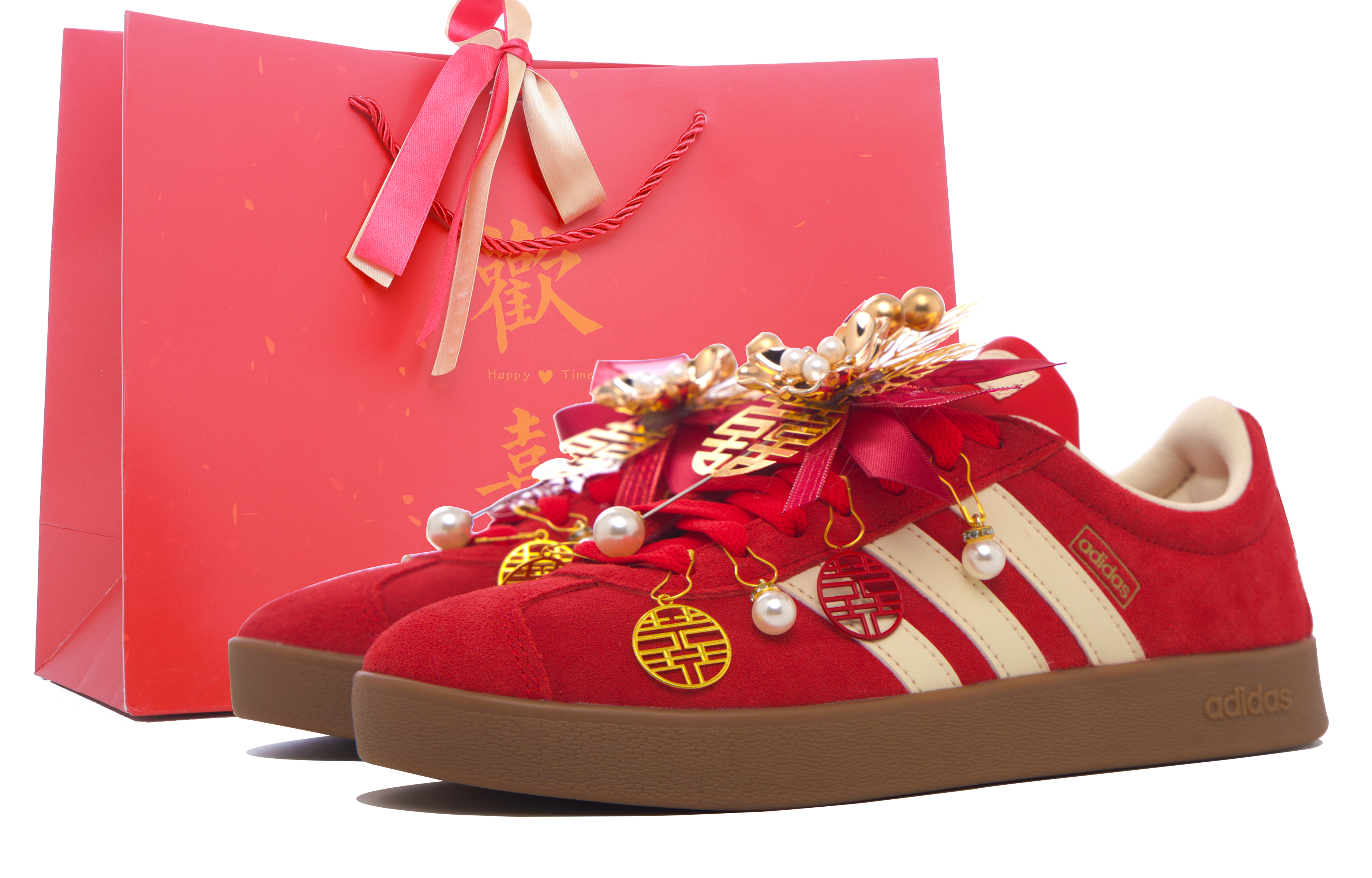 

Adidas Vl Court Classic устойчивые к истиранию низкие скейтерские кроссовки unisex красный