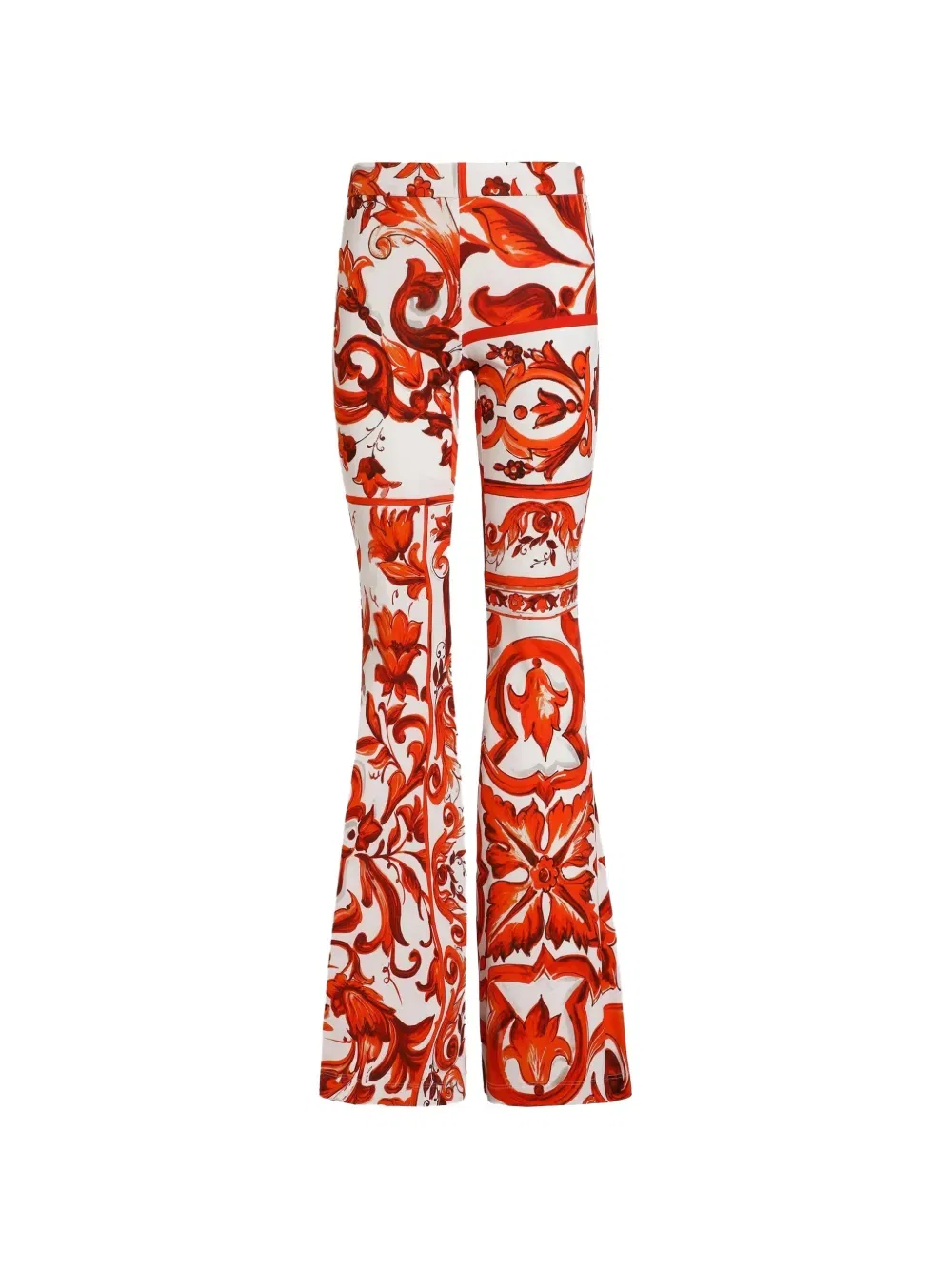 Длинные расклешенные брюки Dolce & Gabbana, белый
