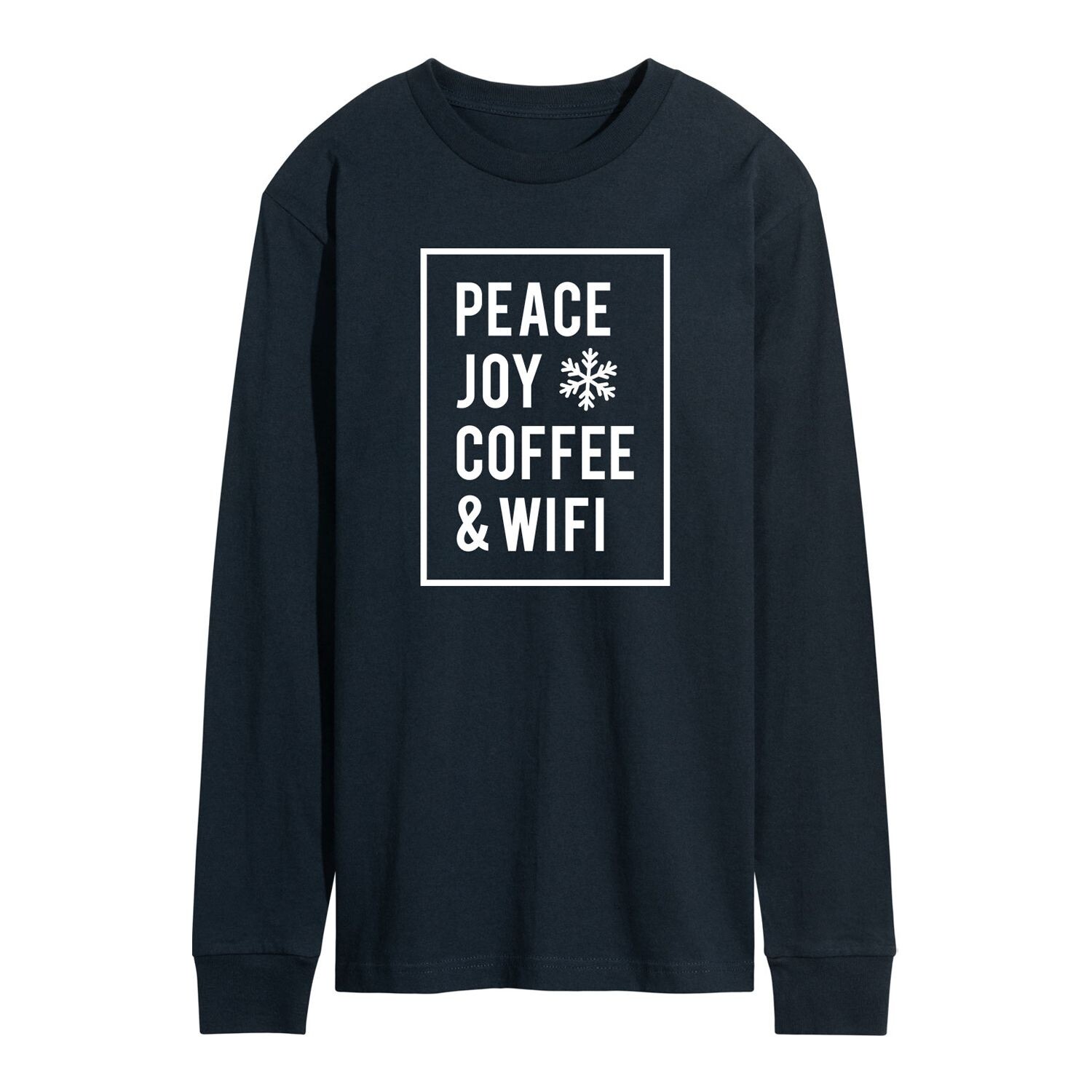 

Мужская футболка Peace Joy Coffee Wi-Fi с длинными рукавами Licensed Character