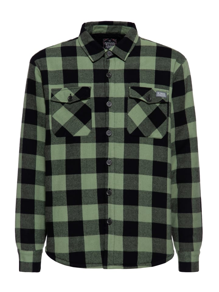

Зимняя рубашка King Kerosin зеленого цвета King Kerosin