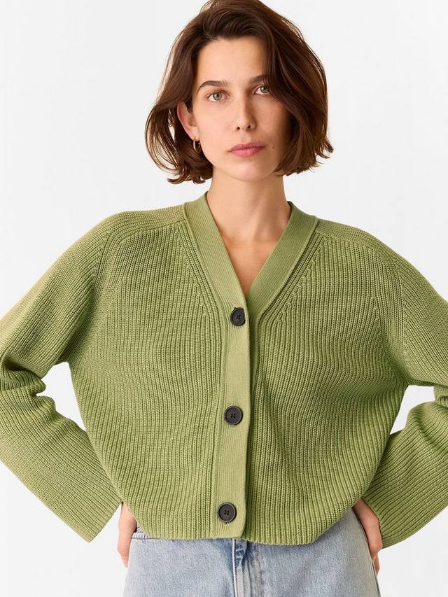 

Хлопчатобумажный кардиган nala Whistles, цвет Mid Green