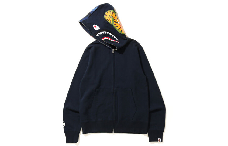 

Свитшот Shark Series для мужчин, темно-синий A Bathing Ape, темно-синий