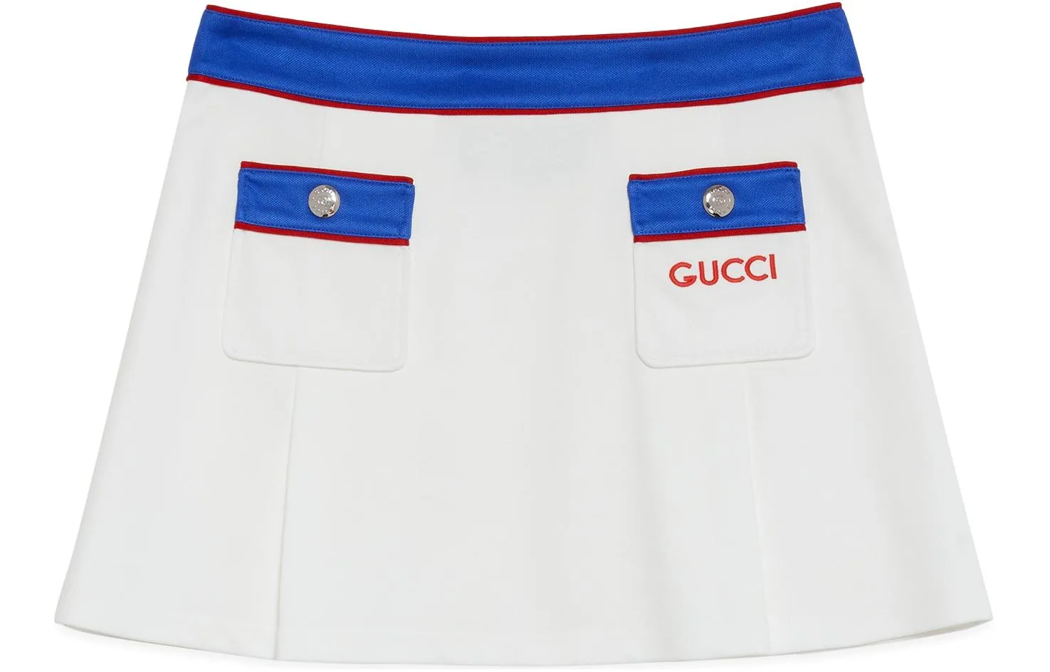 Юбка короткая GUCCI Коллекция Chinese New Year SS24, стиль Casual, цвет Ecru