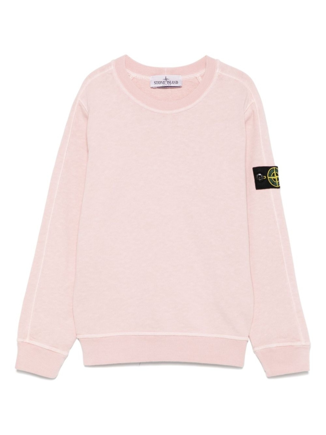 

Stone Island Junior толстовка с нашивкой Compass, розовый