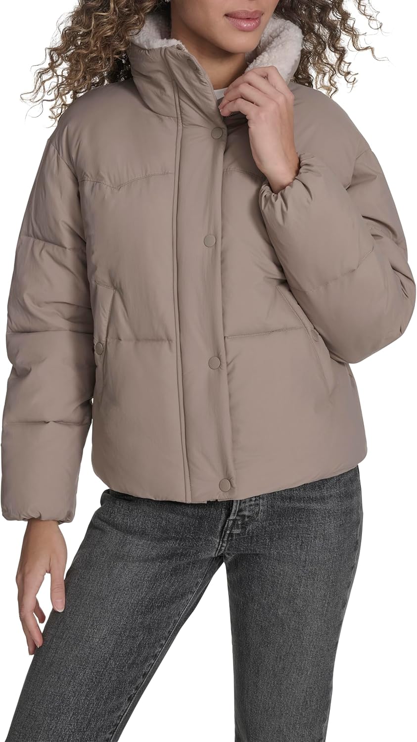 

Levi's Женская ковбойская пуховик, Taupe