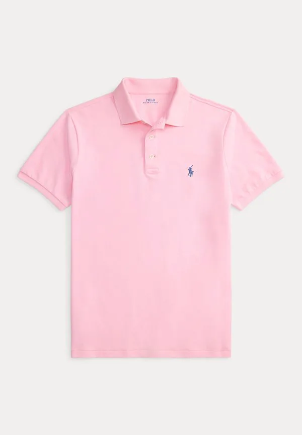 Футболка-Поло приталенного кроя из эластичной сетки Polo Ralph Lauren, Carmel Pink — фото 4