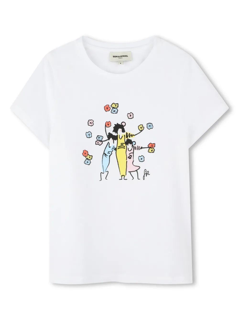 

Футболка с принтом SONIA RYKIEL ENFANT, белый