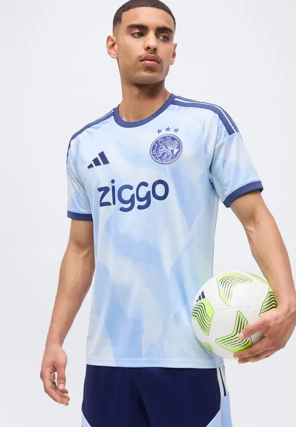 Футболка Ajax Amsterdam 26/27 третья клубная Adidas Performance, небесно-голубой/светящийся синий — фото 4