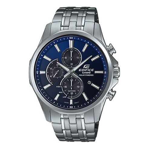 

Часы Waterproof EDIFICE Sapphire Crystal Blue Gradient Mens Blue Analog, синий