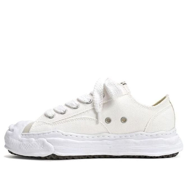 

Кроссовки hank og sole canvas low-top sneaker 'white' Maison Mihara Yasuhiro, белый