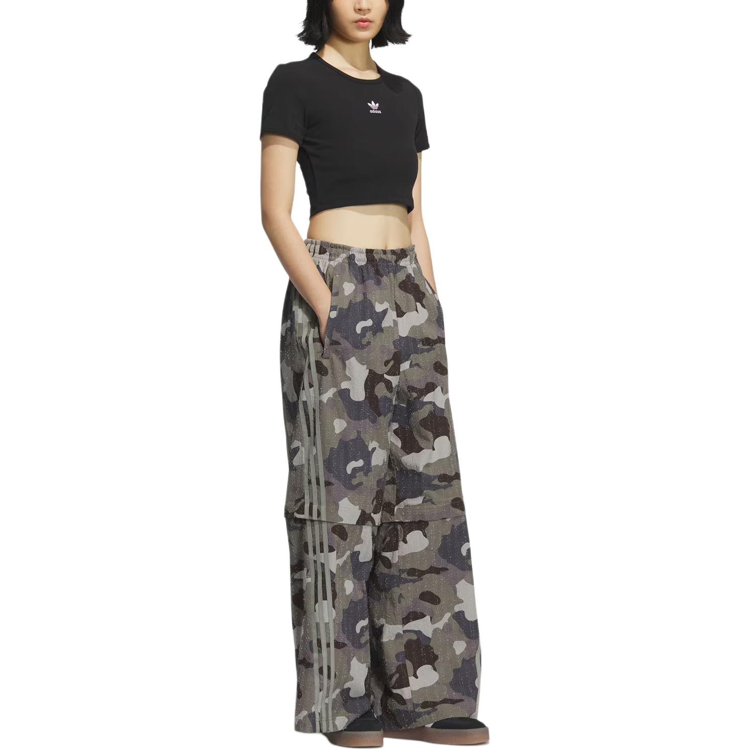 Adidas Originals Adilenium CamO Track спортивные брюки Unisex Strata Olive Green — фото 4