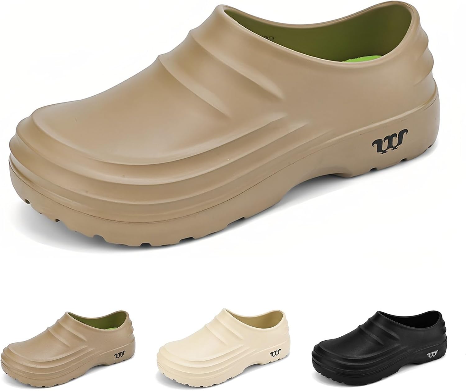 

Кроссовки-шеф для мужчин и женщин Armadillo, нескользящие, стойкие к маслу, водонепроницаемые, легкие сабо для кухни, тапочки-шеф без шнурков Zfezyxa, хаки