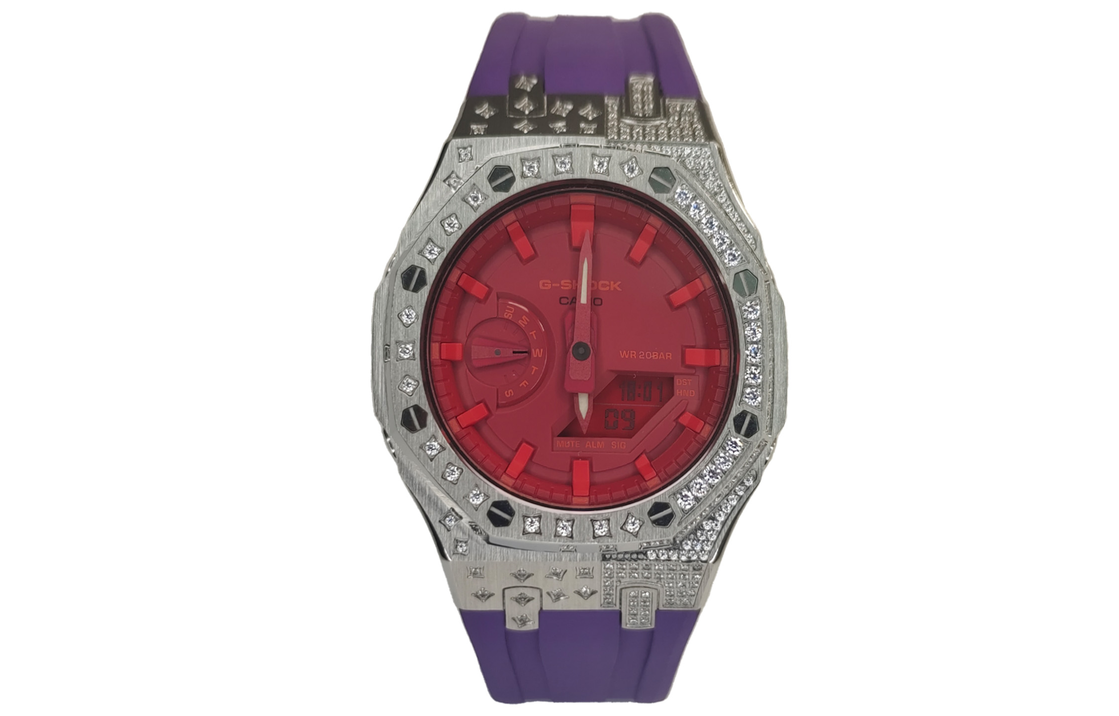 

CASIO Часы Men Liquid Crystal/Analog Dual Display Series Red Watch