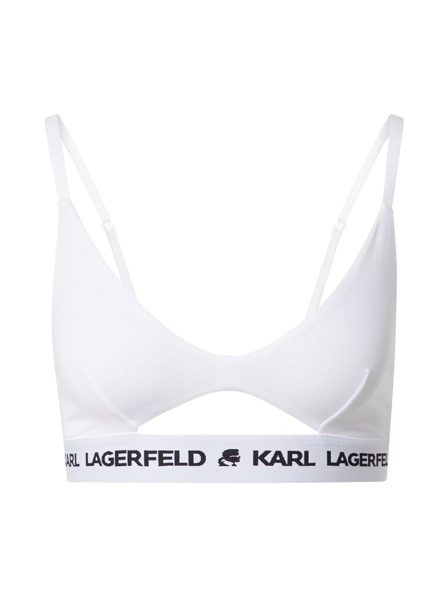 

Треугольный бюстгальтер Karl Lagerfeld Triangle Bra Peephole, белый