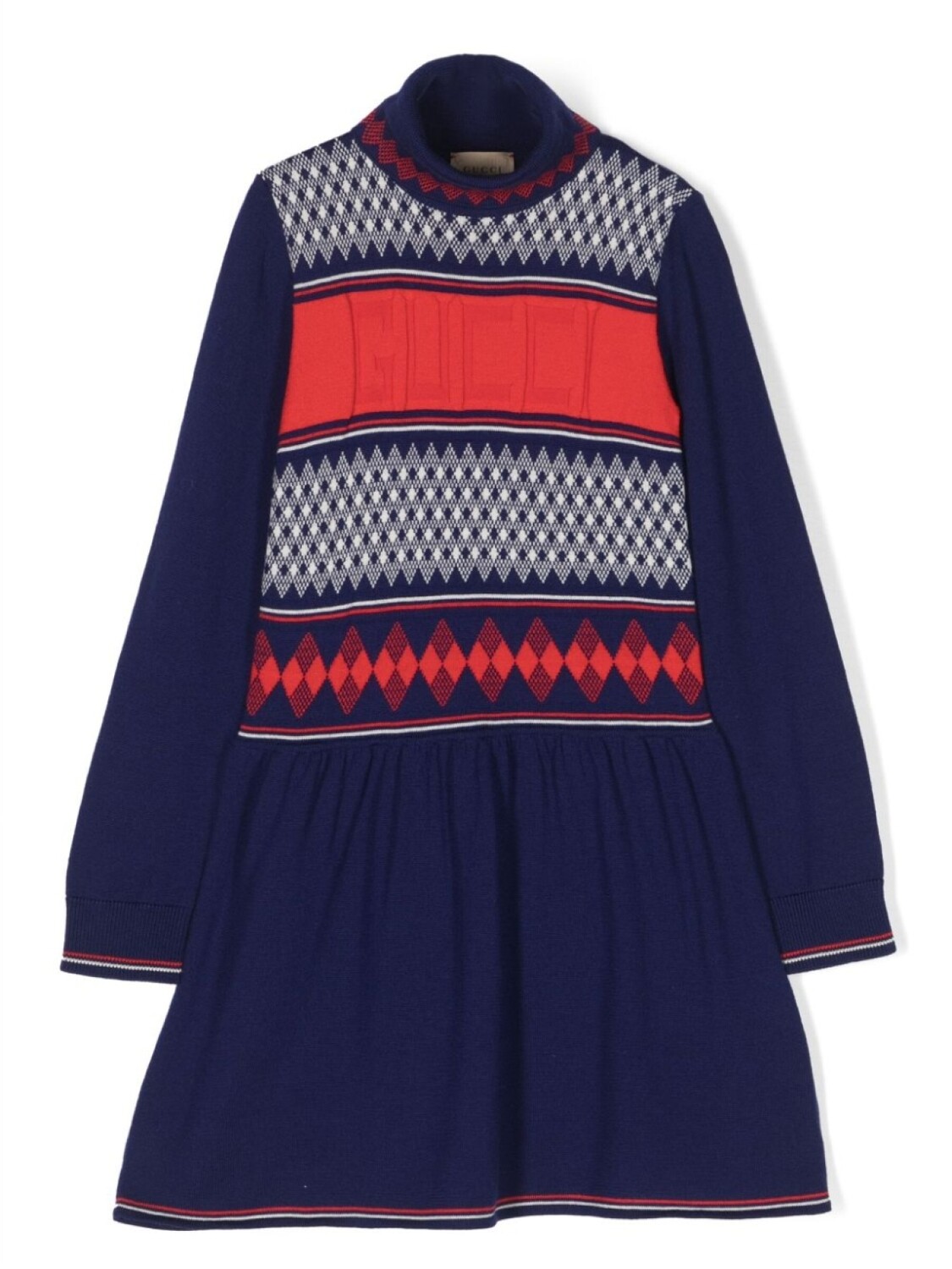 

Gucci Kids платье с логотипом, синий