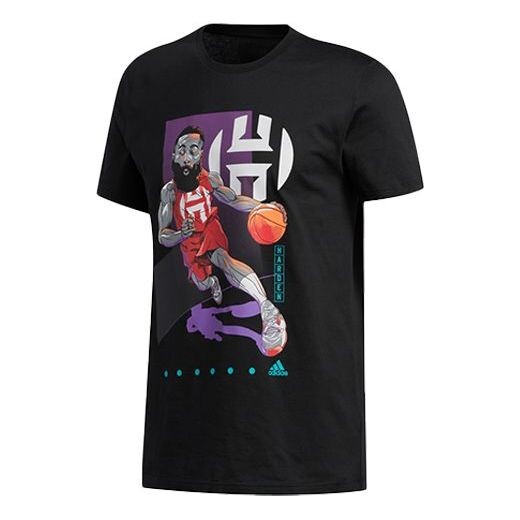 

Футболка баскетбольные спортивные с коротким рукавом Adidas, черный