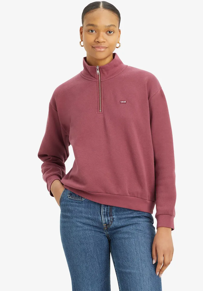 

Толстовка Levi's "LV Sweatshirt EVERYDAY 1/4 ZIP", из мягкой смеси хлопка, цвет Burgundy