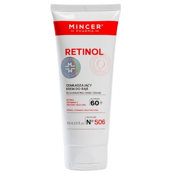 

Mincer Pharma, Омолаживающий крем для рук Retinol 60+ №506, 100 мл
