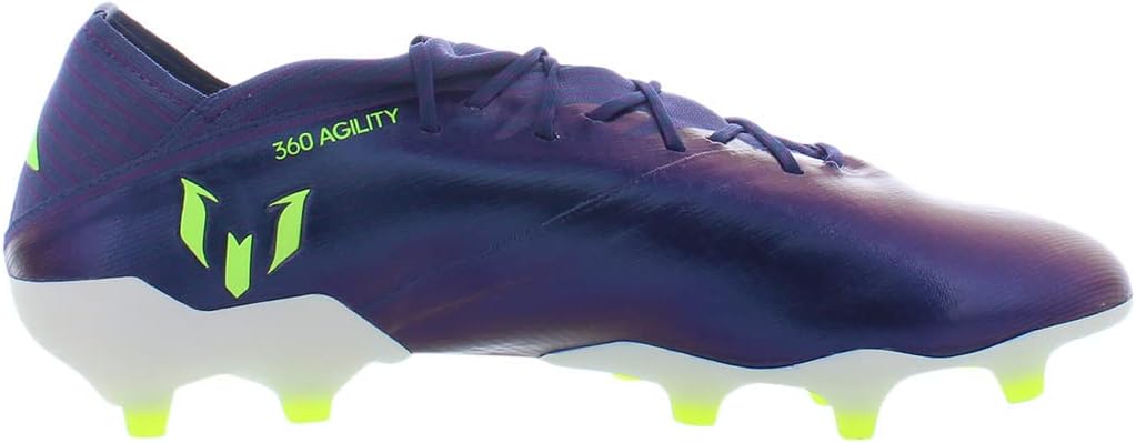 Мужские футбольные бутсы Adidas Nemeziz 19.1 для твердого грунта, индиго/зеленый/фиолетовый — фото 2