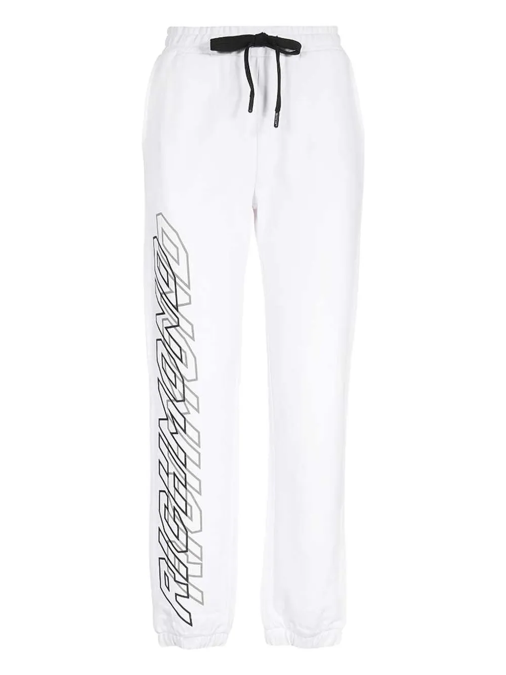 

Брюки с эластичным поясом и принтом-логотипом John Richmond, белый