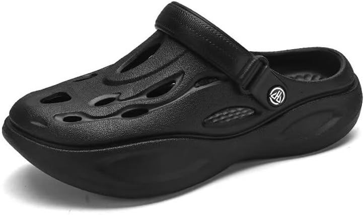 

Мужские легкие спортивные сандалии с закрытым носком для лета, прогулок на улице, пляжа и воды Zonkacen, черный