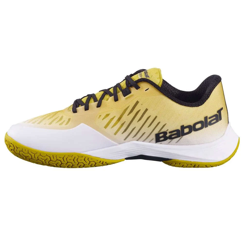 Мужские кроссовки для бадминтона «Shadow Tour 5» от Babolat, White X Gold (1070) — фото 2