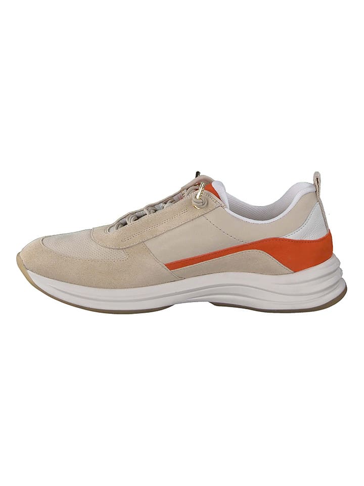 Кроссовки на шнуровке Paul Green Leder-Sneakers, цвет Beige/Orange — фото 2