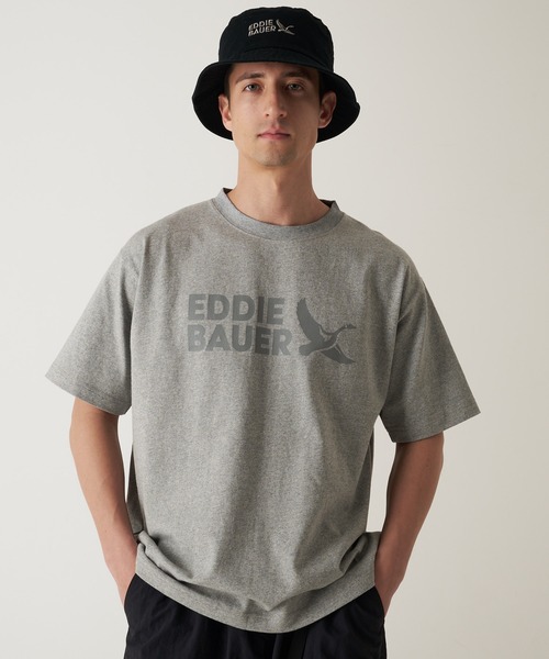

Футболка с коротким рукавом, логотип Eddie Bauer, серый