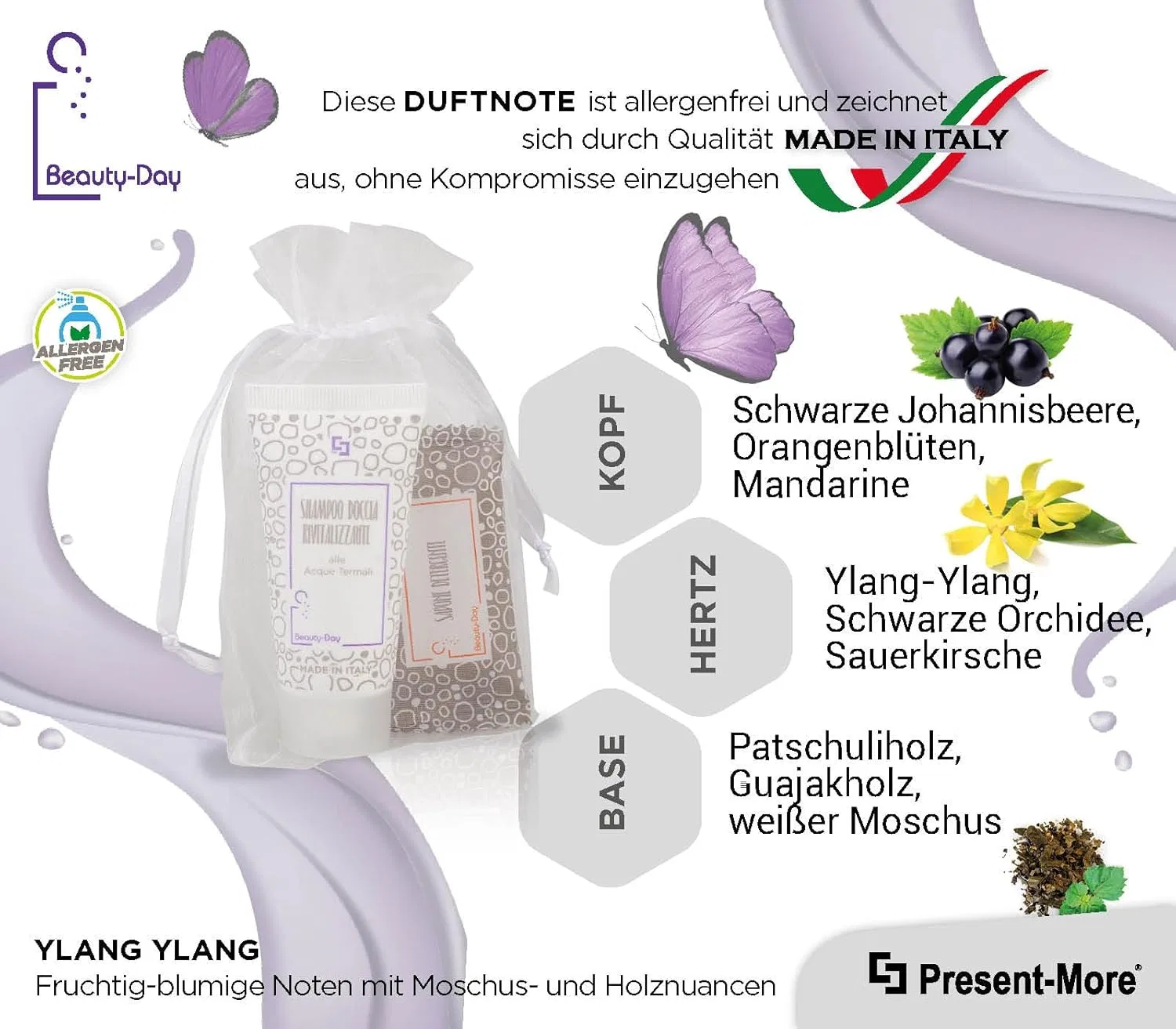 Набор гостиничных принадлежностей «Beauty-Day Italy» с ароматом иланг-иланга от Present-More ‎Present-More — фото 4