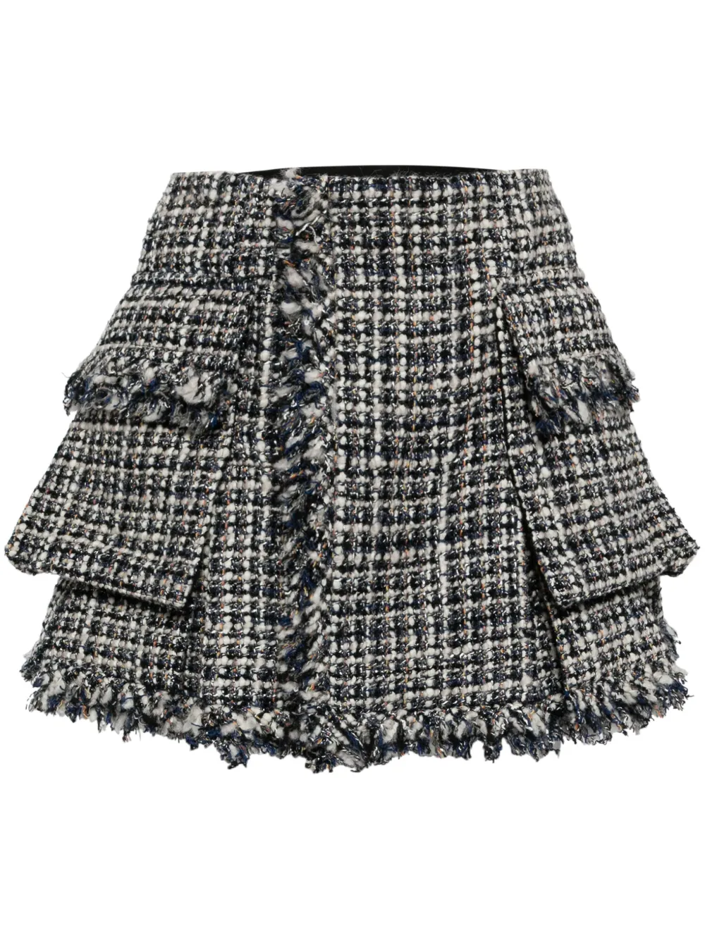 

Юбка из смесовой шерсти SACAI, синий