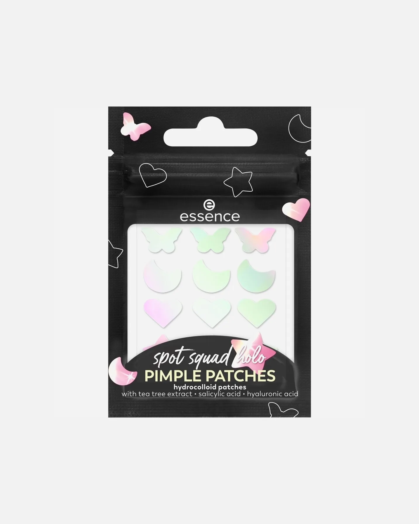 Пластыри от прыщей Anti-acne care spot squad holo pimple patches Essence, 5 гр