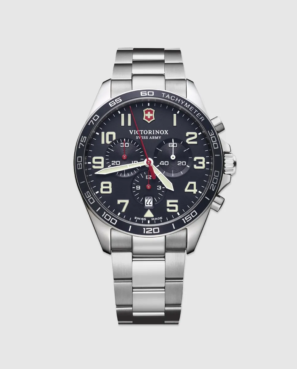 

Victorinox Fieldforce V241857 Стальные мужские часы с хронографом, серебряный