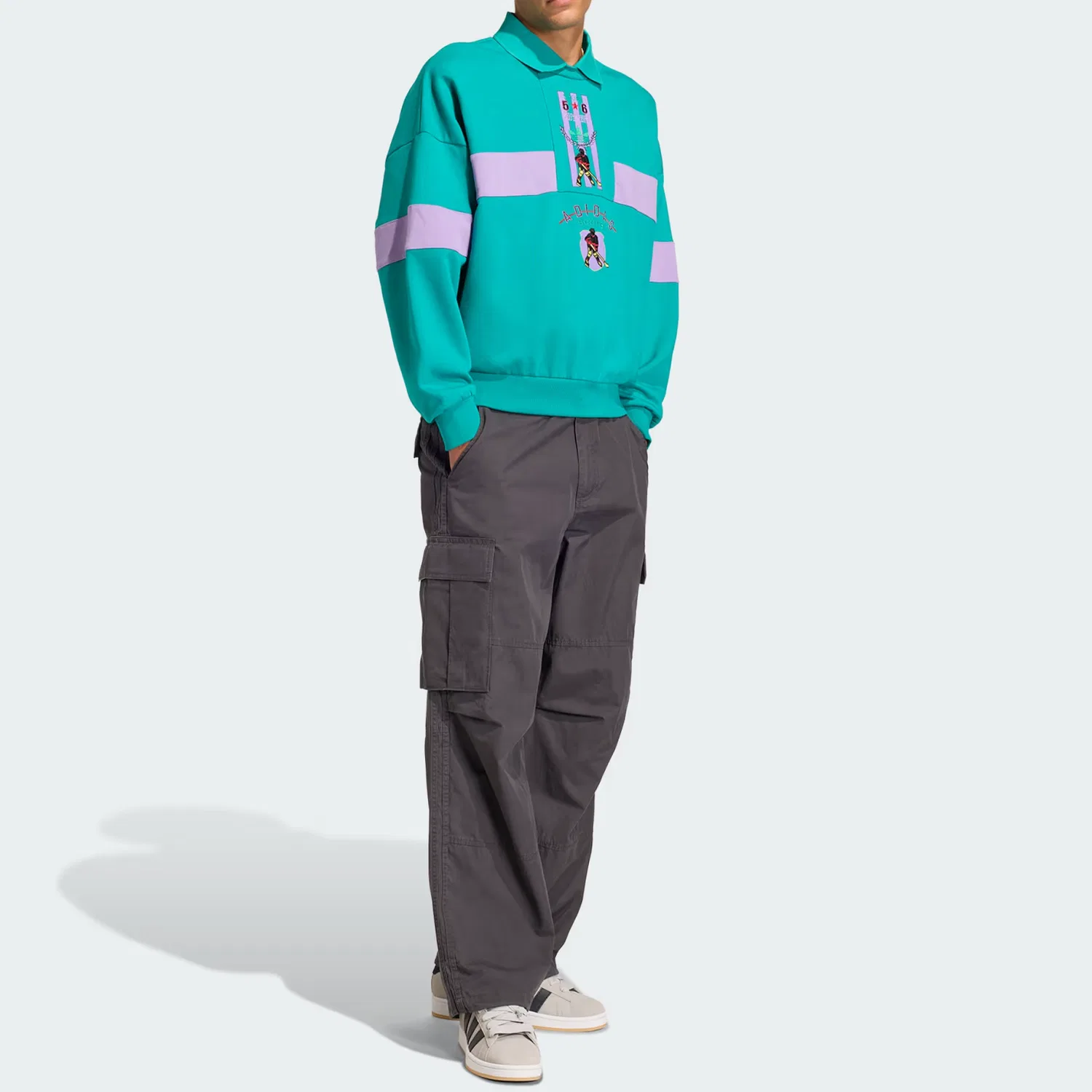 Карго брюки Adidas Originals Alternative Sport Carbon Black — фото 4