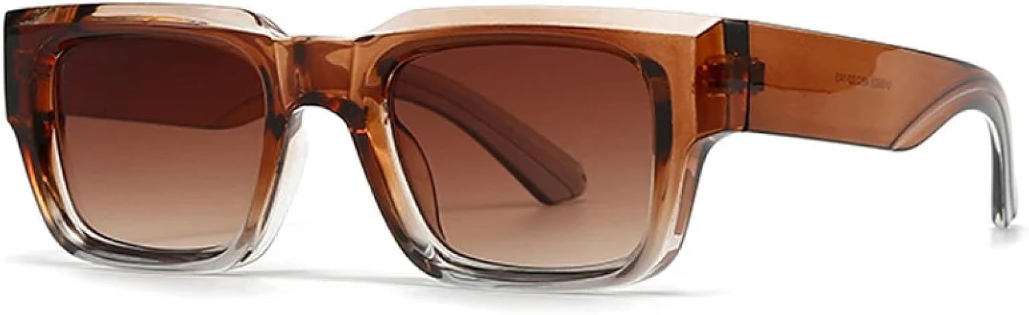 

Модные солнцезащитные очки с градиентным переходом цвета для мужчин, панк, с широкими дужками, защита от УФ-излучения UV400, ретро, ​​для женщин HHZZYVY, Tea Tea Gradient