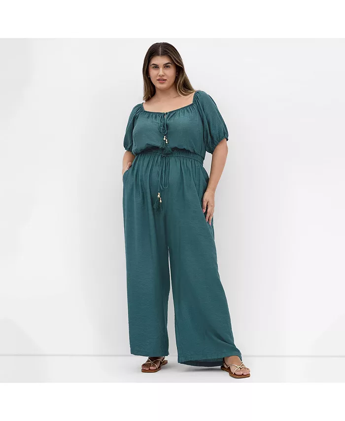 

Комбинезон Erica Plus Size CITY CHIC, зеленый