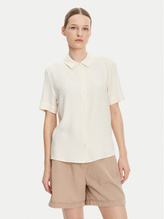 

Свободная рубашка WW0WW44683 Tommy Hilfiger, бежевый