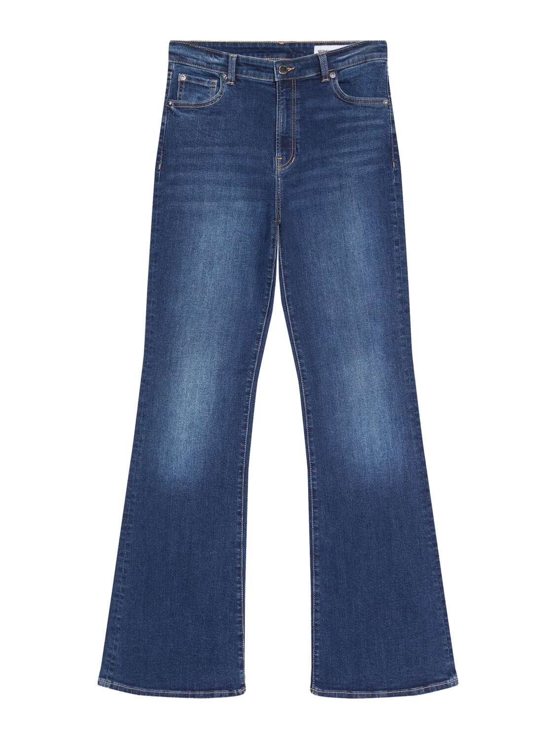 

Bershka Джинсы клеш в синем дениме