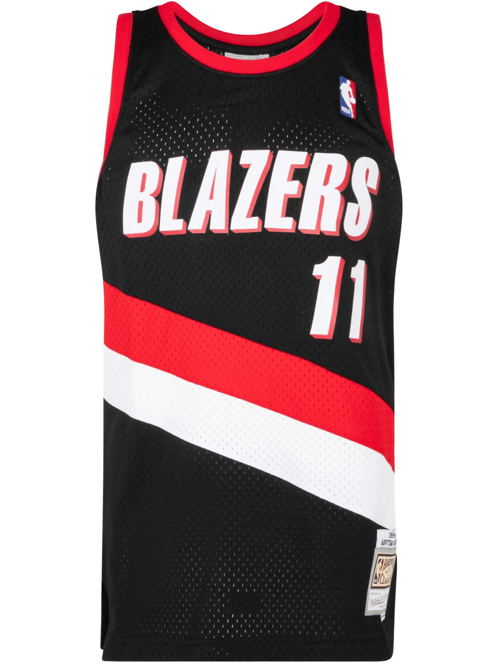 

Топ Portland Trail Blazers 1999/00 Arvydas Sabonis swingman road Mitchell & Ness, черный