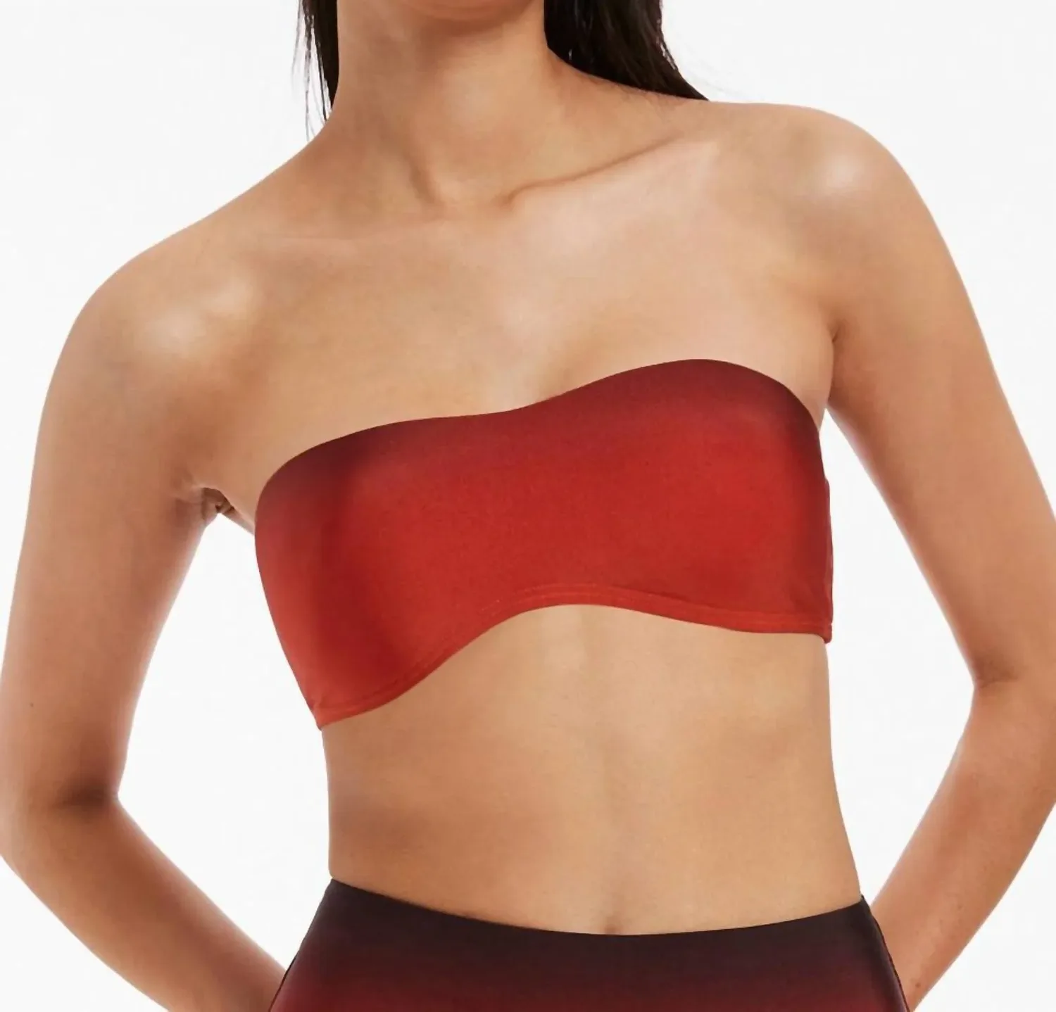 

Верхняя часть бикини Oia Sunset Minimal Bandeau Bikini Top в цвете Burned Orange Jets, Оранжевый, Верхняя часть бикини Oia Sunset Minimal Bandeau Bikini Top в цвете Burned Orange Jets