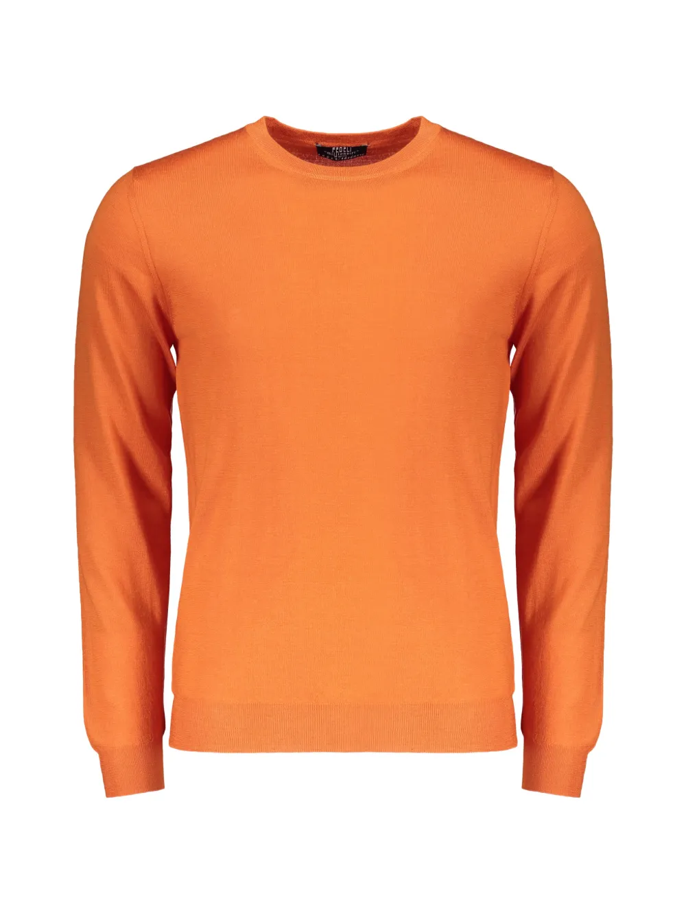 

Джемпер с длинными рукавами и круглым вырезом Fedeli, оранжевый