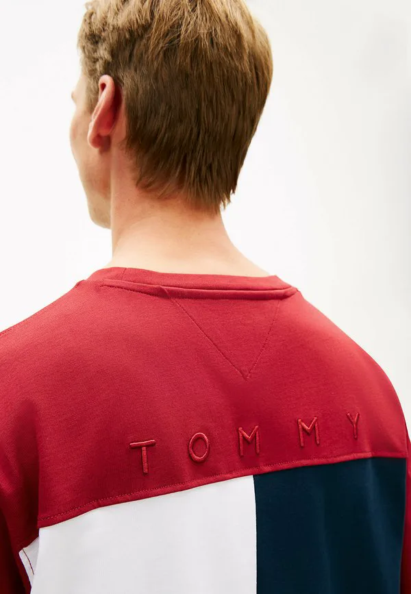 Футболка с вышивкой флага и свободным принтом Tommy Hilfiger, Regatta Red — фото 4