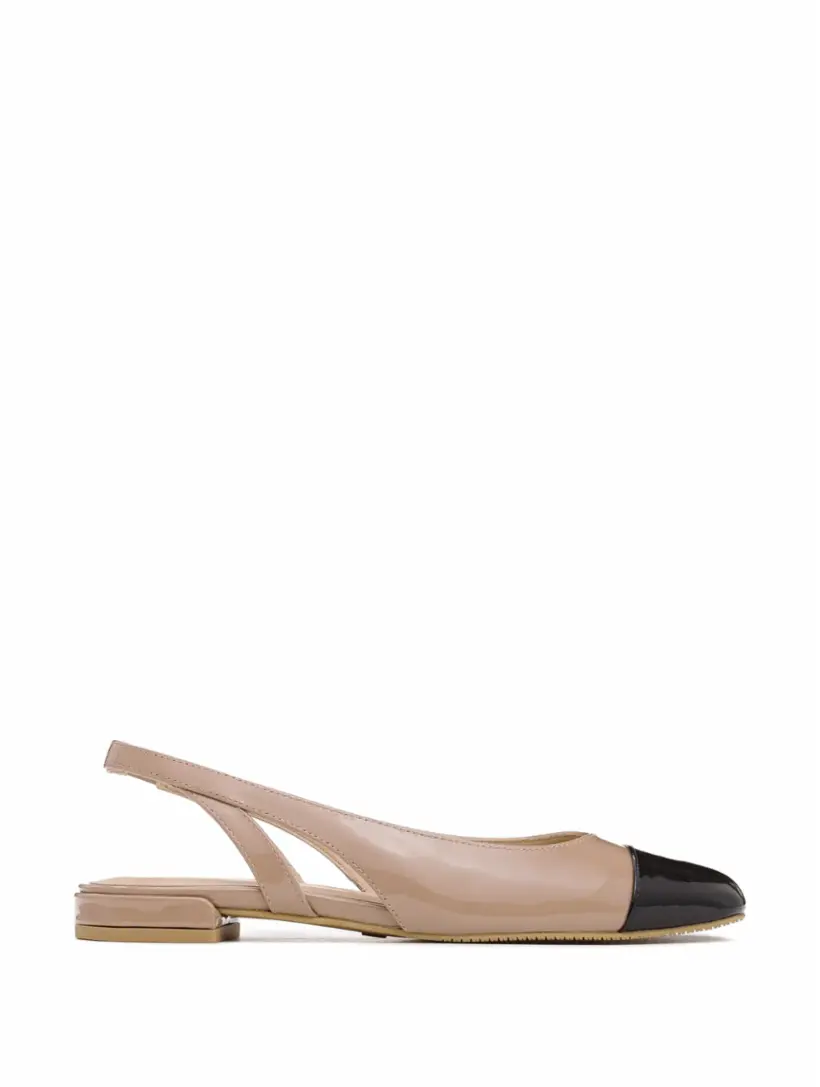 

Лакированные балетки Stuart Weitzman, бежевый
