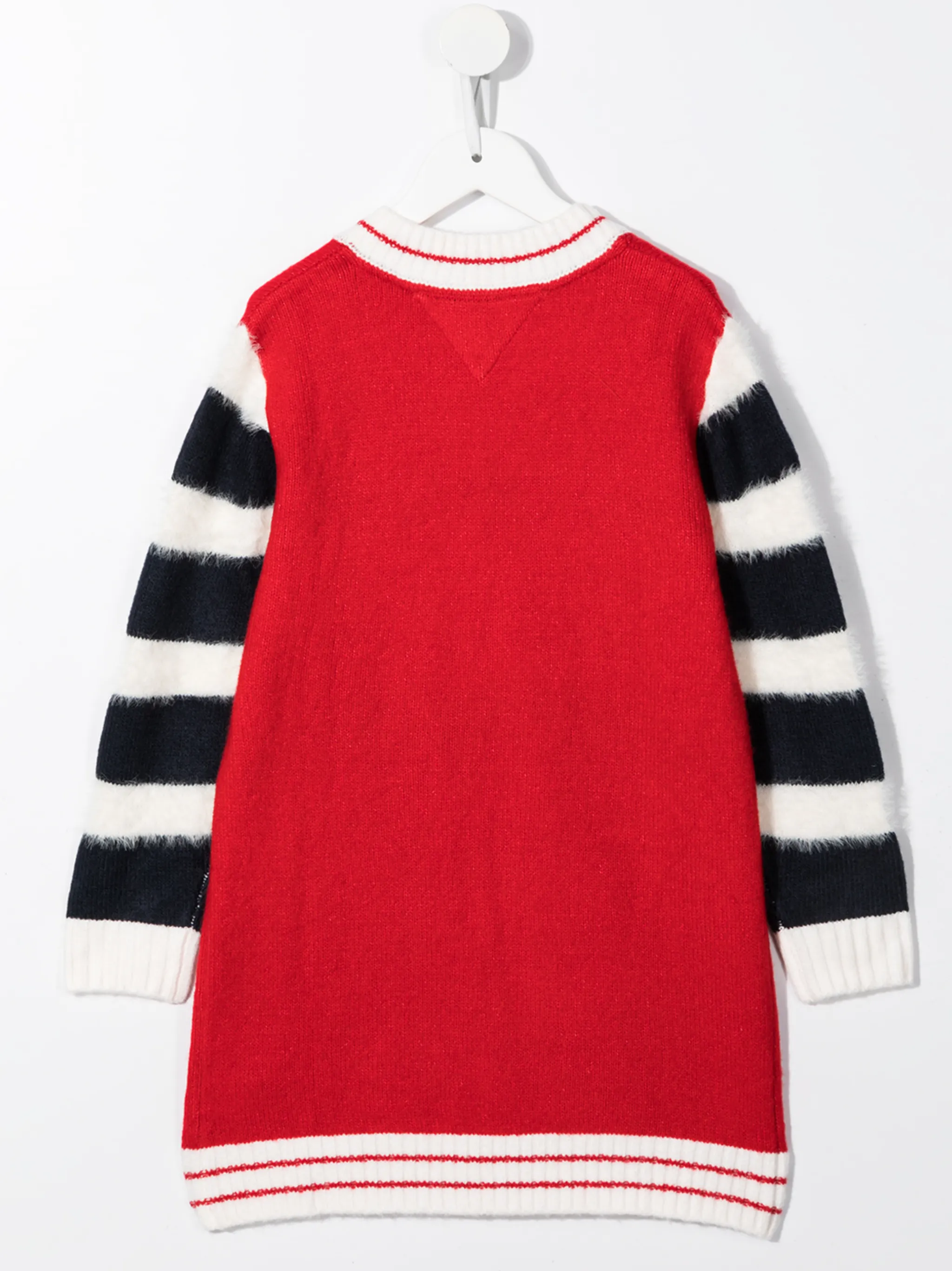 Трикотажное платье с логотипом Tommy Hilfiger Junior, красный — фото 2