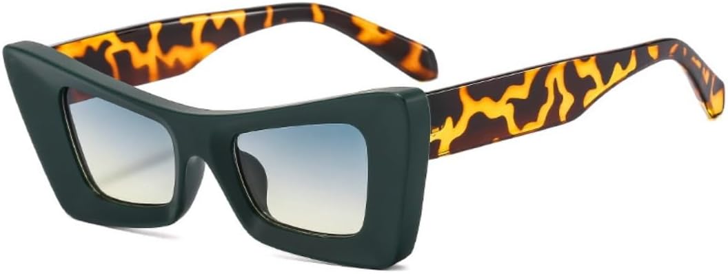 

Солнцезащитные очки для мужчин и женщин - защита UV400 - оправа "кошачий глаз" с градиентными линзами, компактная форма, для занятий спортом на открытом воздухе и вождения DSVIGF, Green