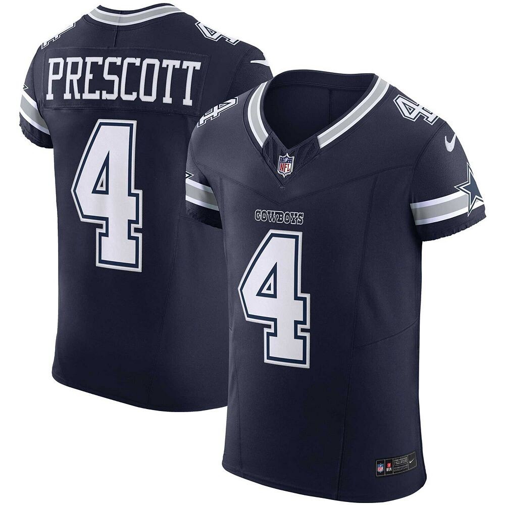 Мужские кроссовки Nike Dak Prescott Navy Dallas Cowboys Vapor F. Элитный Джерси, цвет Cow Navy — фото 2