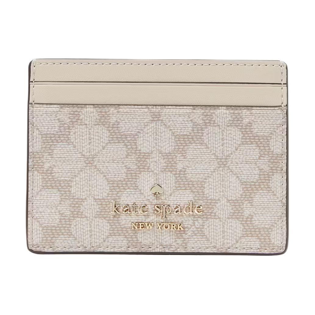 

Kate Spade Визитница из ПВХ для женщин маленькая темно-бежевая разноцветная