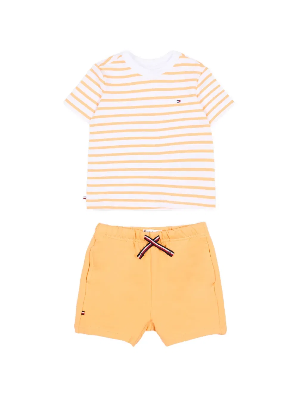 Комплект из полосатых шорт Tommy Hilfiger Junior, оранжевый