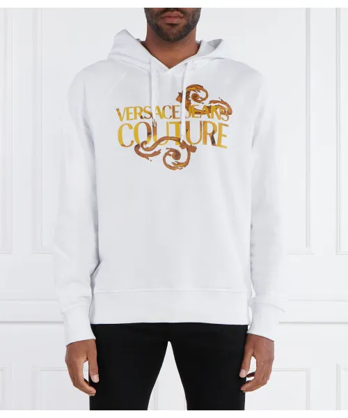 

Толстовки с трафаретной печатью Relaxed fit Versace Jeans Couture, белый