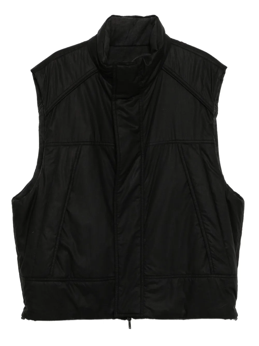 

Стеганый жилет с высоким воротником Juun.J, черный